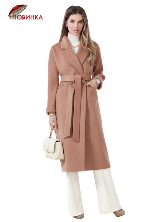 А-2666 Стильное двубортное пальто oversize