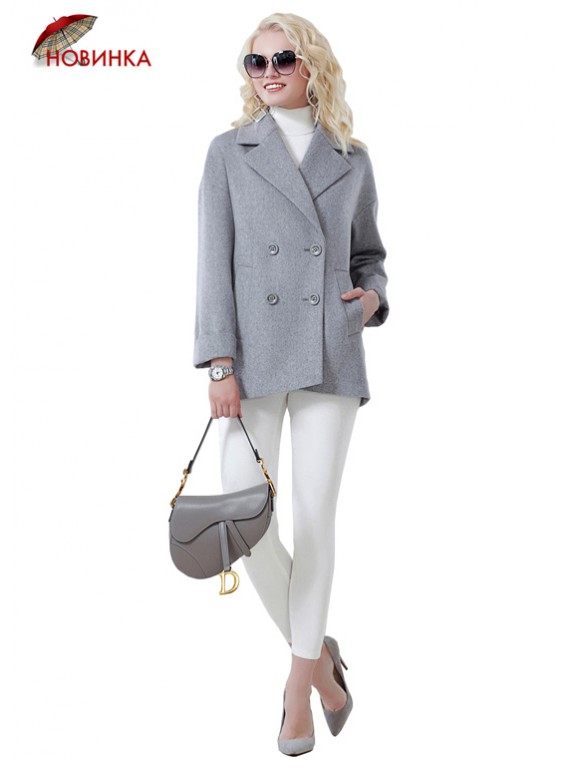 А-2674/С Короткое пальто в стиле Car Coat